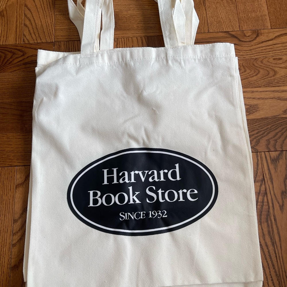 Harvard Book Store Cream Tote Bag